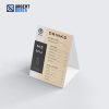 table tent with logo